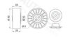 AUTEX 651076 Deflection/Guide Pulley, v-ribbed belt